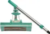 A green and silver sponge mop with an extended handle, presented against a white background. Produktbild-Vorschau