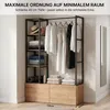 MinteLiv Offener Kleiderschrank System 120x180cm mit 2 Produktbild-Vorschau 8
