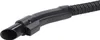 A black vacuum cleaner hose attachment with a flexible ribbed tube. Voir les images du produit