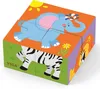 Viga 50836 4-teiliges 6-Seiten-Würfelpuzzle - Wildes Tier Produktbild-Vorschau 1