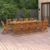 vidaXL Ensemble de jardin 11 pièces 220x90x75 cm bois Voir les images du produit 9