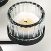 Candeliere in metallo nero con inserti in vetro per 5 Anteprima dell’immagine prodotto 4