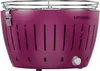 A purple LotusGrill charcoal grill is shown against a white background. Produktbild-Vorschau
