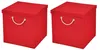 2 Stück Rot Faltbox 30 x 30 x 30 cm Aufbewahrungsbox Produktbild-Vorschau 1