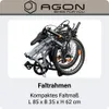 Agon Parklane 20 Zoll Klapprad Fahrrad grau Produktbild-Vorschau 6