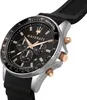 A close-up, angled view of a Maserati chronograph watch against a white background. Anteprima dell’immagine prodotto