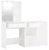 vidaXL LED-make-up tafel met kast, wit, houtvezel Productafbeelding-voorbeeld 1