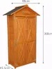 Werkzeugschrank aus Holz, ca. 88 x 45,5 x 168 cm, braun Produktbild-Vorschau 4