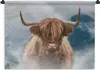 MuchoWow® Wandteppich Wandbehang Schottische Hochlandrind - Produktbild-Vorschau 1
