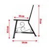 Bankbeine 2stk. 54x79cm schwarz pulverbeschichtet Bankkufen Produktbild-Vorschau 2
