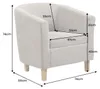 riess-ambiente Lounge Sessel HEMINGWAY taupe Strukturstoff Produktbild-Vorschau 7