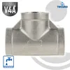tecuro T-Stück 90° Edelstahl V4A (AISI 316), allseitig IG Produktbild-Vorschau 3