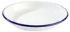 APS Enamelware Piatto fondo, bianco/blu, altezza: 35 mm, ø: Anteprima dell’immagine prodotto 1