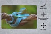 MuchoWow® Schreibtischunterlage Leuchtend blaue Schlange im Produktbild-Vorschau 2
