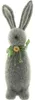 Hasenfigur "Filz" grau, 50 cm groß, Osterhase Deko, Produktbild-Vorschau 3