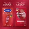 Comparison of old and new Durex Gefühlsecht Classic condom packaging. Náhľad obrázku produktu