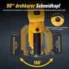 Accu-heggenschaar 55 cm, dubbele messen, 90° draaibaar, Productafbeelding-voorbeeld 4
