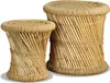 "im Angebot" Hocker 2 Stk. Bambus und Jute  - Hocker CC1619 Produktbild-Vorschau 1