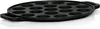 A black cast iron poffertjes pan with 19 circular indentations and two handles, shown on a white background. Anteprima dell’immagine prodotto