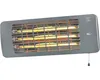 A wall-mounted infrared heater with glowing heating elements. Náhled obrázku produktu