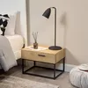 Table de nuit 'Lavangen' avec un tiroir imitation chêne / Voir les images du produit 1