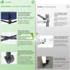 VOUNOT® Pavillon 3x3m, Wasserdichter Faltpavillon, Faltbar Produktbild-Vorschau 6