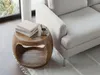 FineBuy – stolik pomocniczy 50 cm, okrągły, z litego drewna Podgląd zdjęcia produktu 4