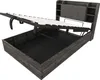A bed frame with the mattress support lifted to reveal storage space underneath. Náhled obrázku produktu