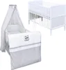 Baby-Delux Babybett Komplettbett Jack 140x70 Weiß Produktbild-Vorschau 1