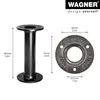WAGNER Möbelbein/Tischbein/Möbelfuß INDUSTRIAL PIPE - Ø 30 Produktbild-Vorschau 2