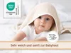 Baby-Kapuzenbadetuch, 100% Baumwolle, Natur Produktbild-Vorschau 4