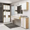 Akord Armoire Murale 2 Portes 1 Tiroir Chêne Artisan/Blanc Voir les images du produit 5