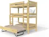 Etagenbett 4 Plätze 90X190 holz ABC - Honig Produktbild-Vorschau 1