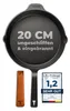 Gusseisenpfanne Induktion 20 cm, Universell, Natürlich - Produktbild-Vorschau 1