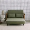 sweeek - 2-Sitzer Schlafsofa aus nussbaumfarbenem Heveaholz Produktbild-Vorschau 5