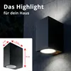 Grafner® Aluminium Wandlampe 37SQWB-2 schwarz Wandleuchte Produktbild-Vorschau 5