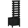 The Living Store Pflanzkübel Rankhilfe Schwarz 39x39,5x114 Produktbild-Vorschau 5