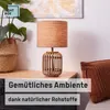 Bambus Tischlampe mit Textilschirm Produktbild-Vorschau 9