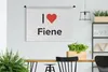 MuchoWow® Wandteppich Wandbehang Ich liebe - Fiene - Produktbild-Vorschau 2