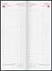 BRUNNEN Vormerkbuch Mod. 785 2027 | 108×297 mm, Papier, rot Produktbild-Vorschau 2