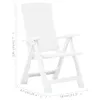 vidaXL Chaises de jardin réglables 2 pcs. Plastique blanc Voir les images du produit 16