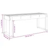 The Living Store Gartenbank Grau 110x38x45 cm Massivholz Produktbild-Vorschau 8