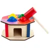 Montessori Hammer Spiel Holzhammer + Hammerschlag Bunt Produktbild-Vorschau 3