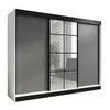 ORAVELLE 200 cm Weiß / Graphit 2, 3-türiger Kleiderschrank Produktbild-Vorschau 2