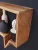 FineBuy 2er Set Wandregale Massivholz Akazie Holzregal Produktbild-Vorschau 5