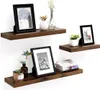 VASAGLE Schweberegal, Wandboard, 40 x 20 x 3,8 cm braun Produktbild-Vorschau 23