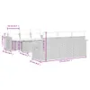 7-tlg. Garten-Sofagarnitur mit Kissen Beige Poly Rattan Produktbild-Vorschau 3