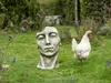 Vidroflor Kunststein Gesicht "MANN", Groß Produktbild-Vorschau 6