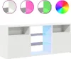vidaXL TV-Schrank mit LED-Leuchten Weiß 120x30x50 cm Produktbild-Vorschau 4
