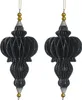 Baumschmuck -Ornary- 2er-Set Papier 17x14cm schwarz-gold Produktbild-Vorschau 1